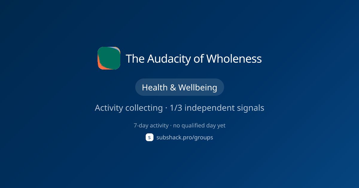 Share image for The Audacity of Wholeness