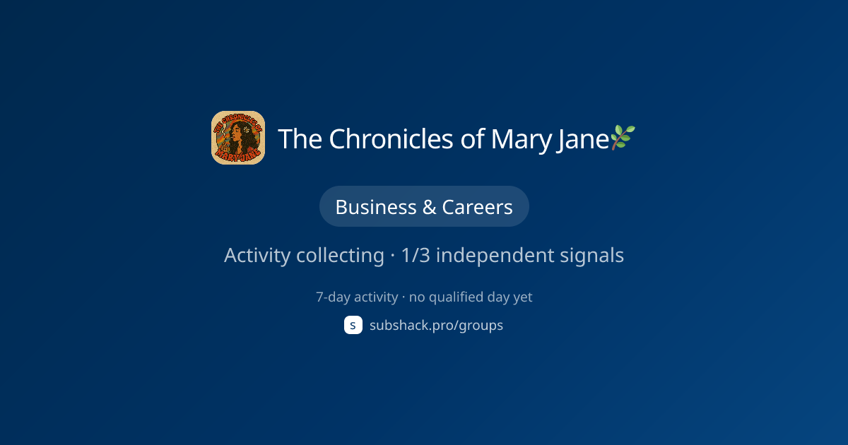 Share image for The Chronicles of Mary Jane🌿