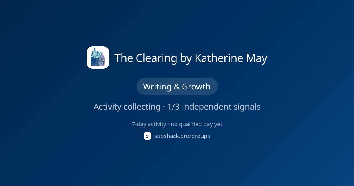 Share image for The Clearing by Katherine May