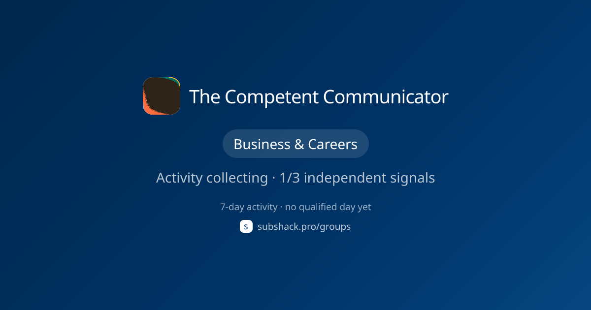 Share image for The Competent Communicator