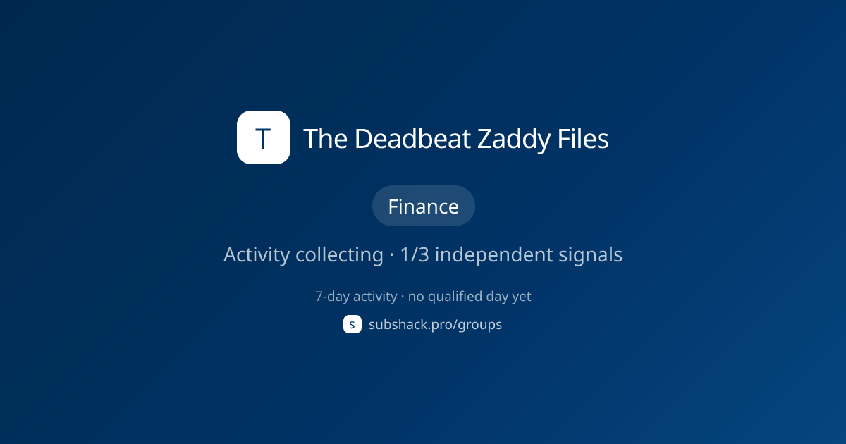 Share image for The Deadbeat Zaddy Files