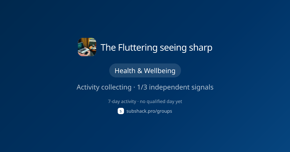 Share image for The Fluttering seeing sharp
