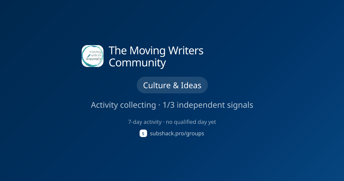 Share image for The Moving Writers Community