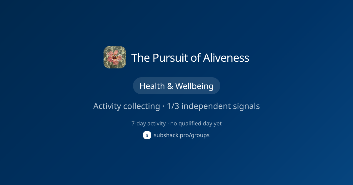 Share image for The Pursuit of Aliveness