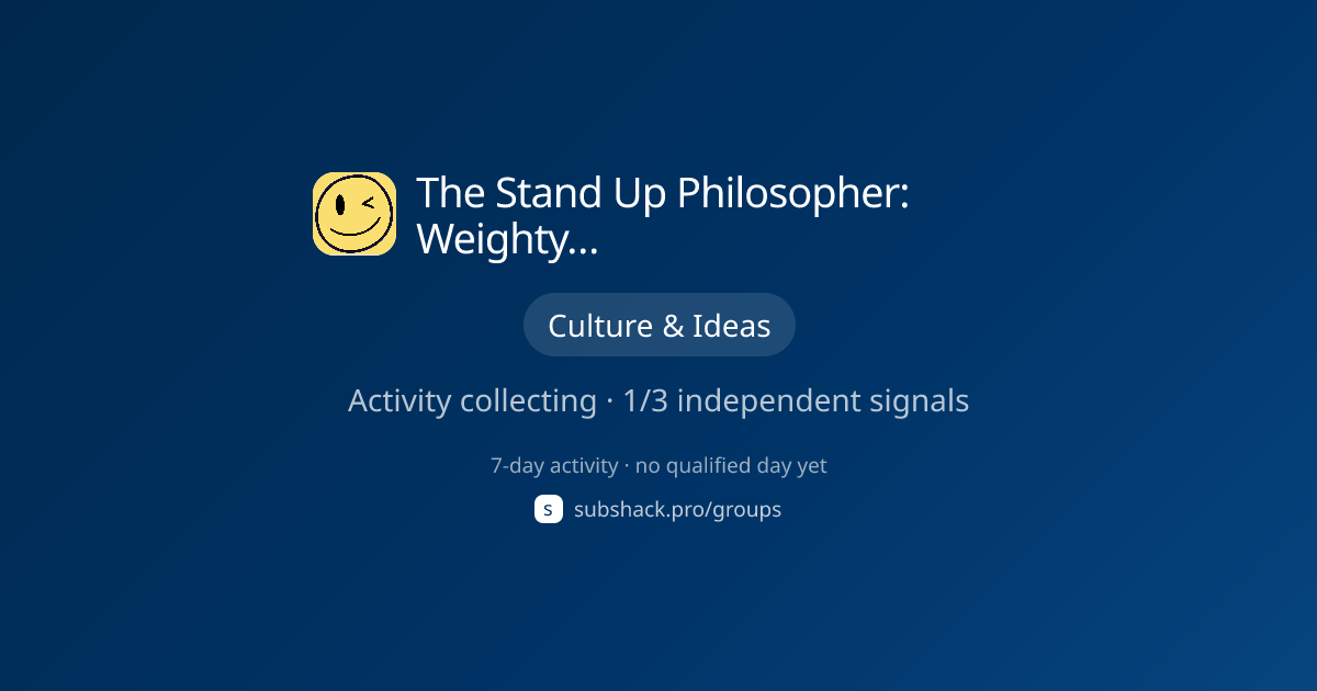 Share image for The Stand Up Philosopher: Weighty Musings, Lightly Served