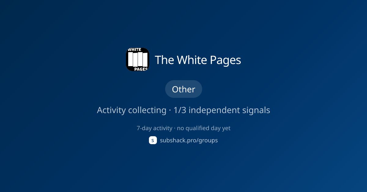 Share image for The White Pages