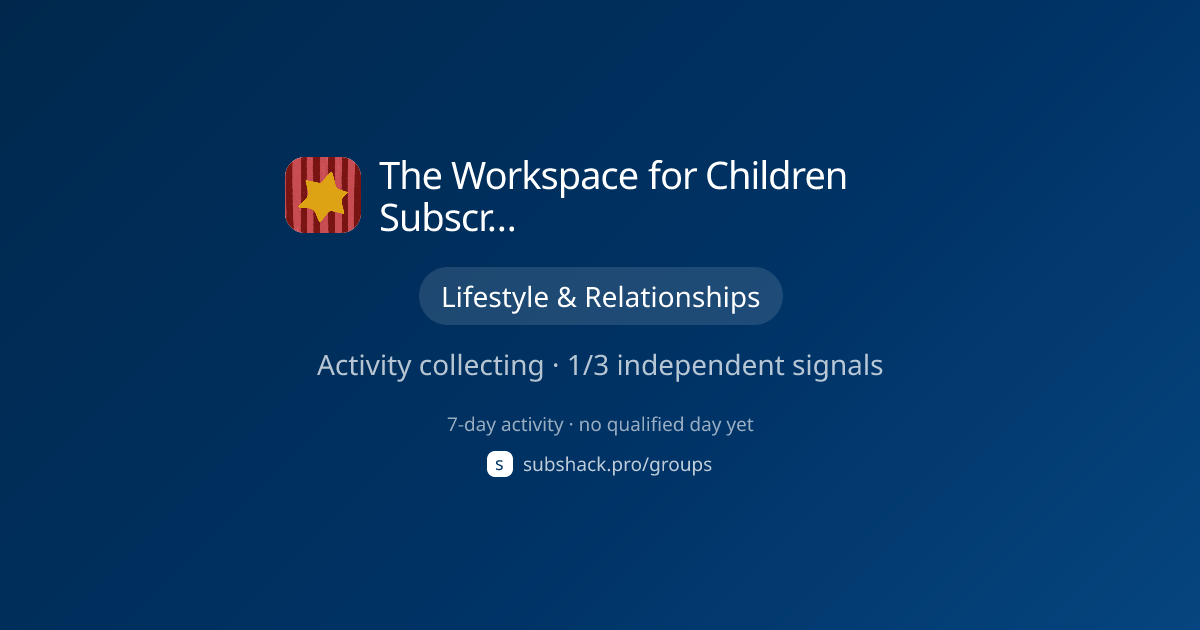 Share image for The Workspace for Children Subscriber Chat