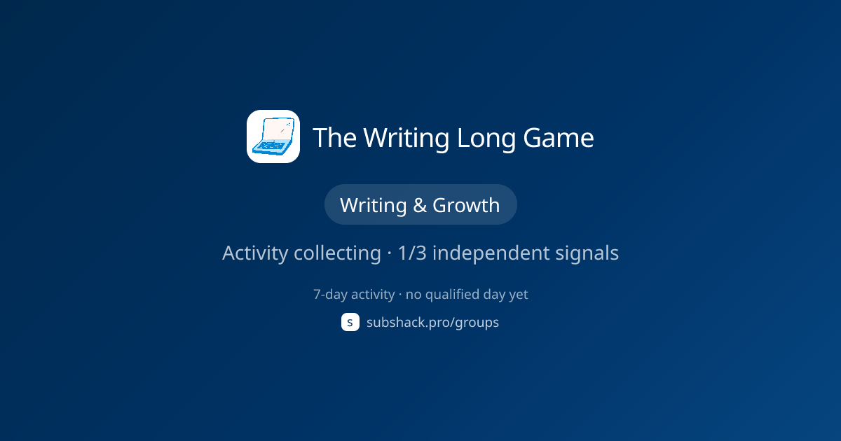 Share image for The Writing Long Game