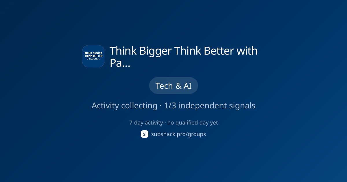 Share image for Think Bigger Think Better with Paul Gibbons