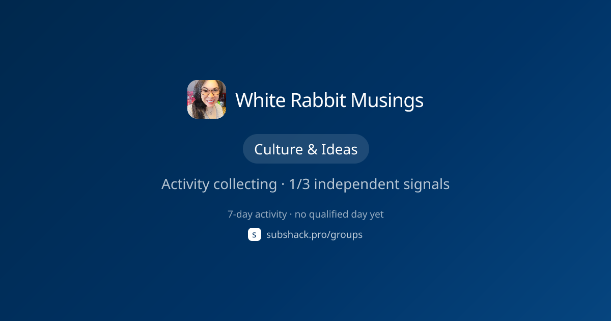 Share image for White Rabbit Musings