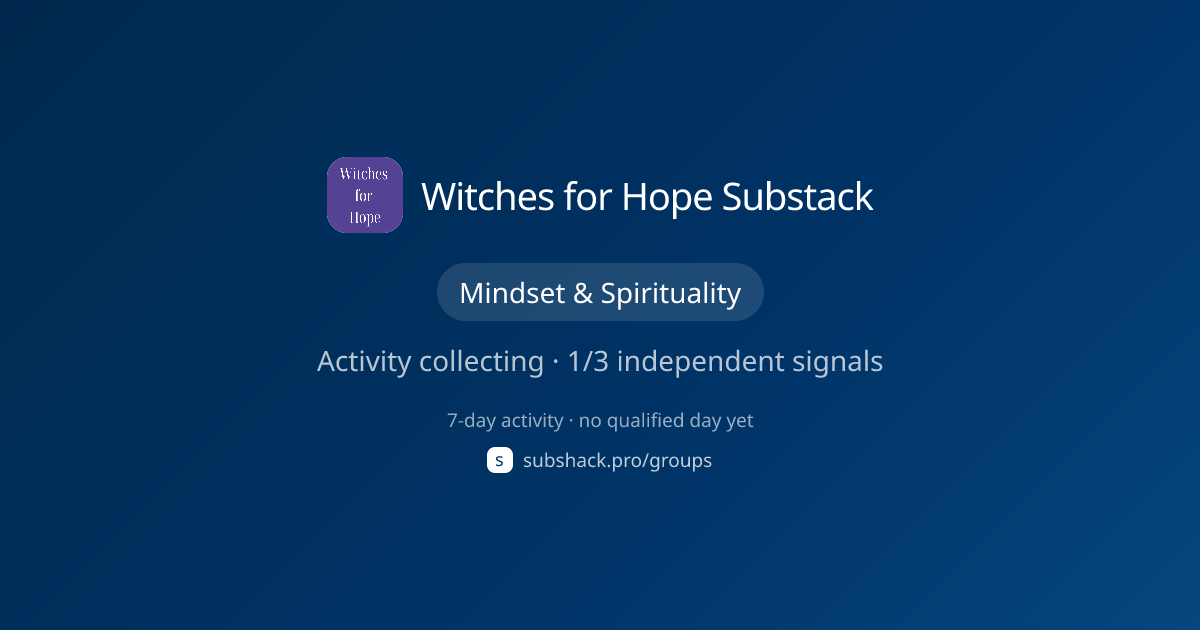 Share image for Witches for Hope Substack