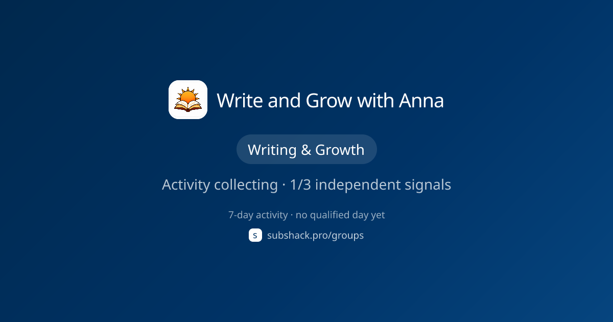 Share image for Write and Grow with Anna
