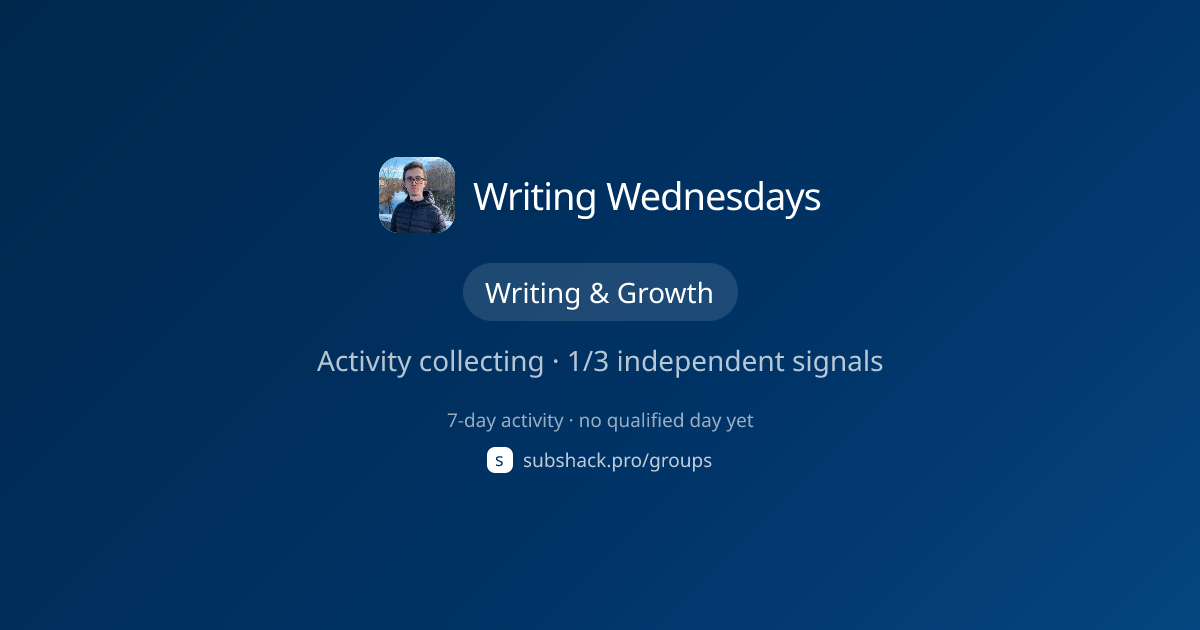Share image for Writing Wednesdays