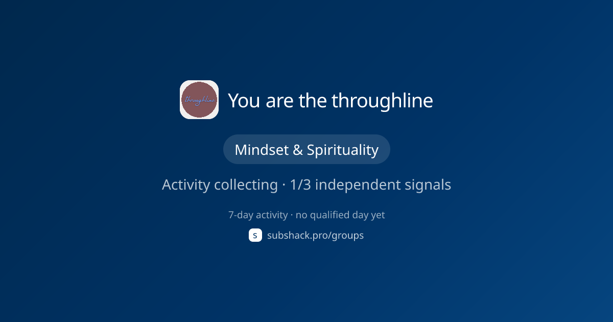 Share image for You are the throughline