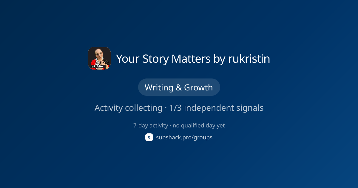 Share image for Your Story Matters by rukristin