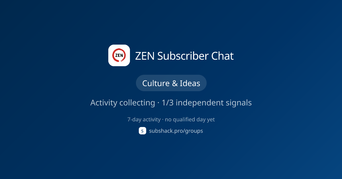 Share image for ZEN Subscriber Chat